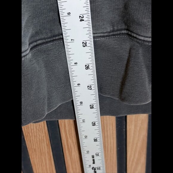 Zadig & Voltaire Hoodie Large Womens Pullover Gray French Terry Spencer Print - Picture 4 of 7